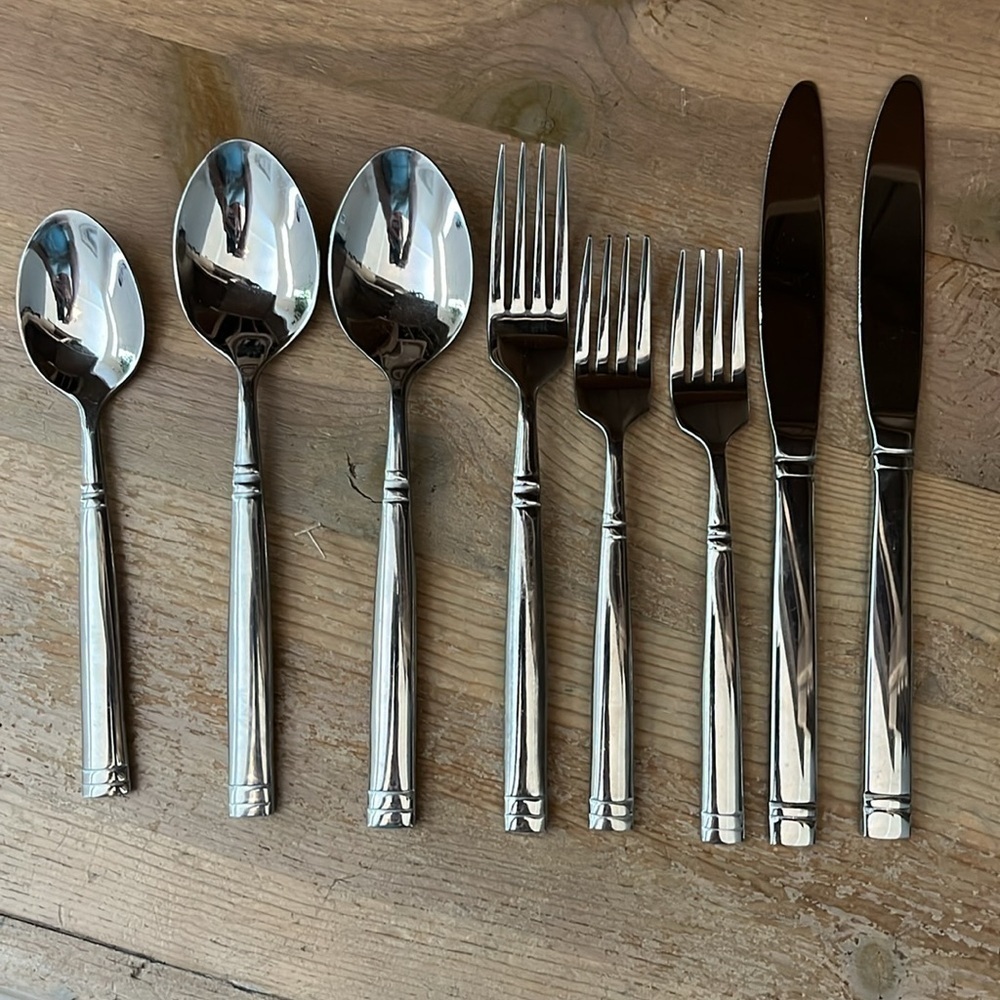 Towle Living Collection “Stephanie” Flatware Replacements Banded Tip Heel